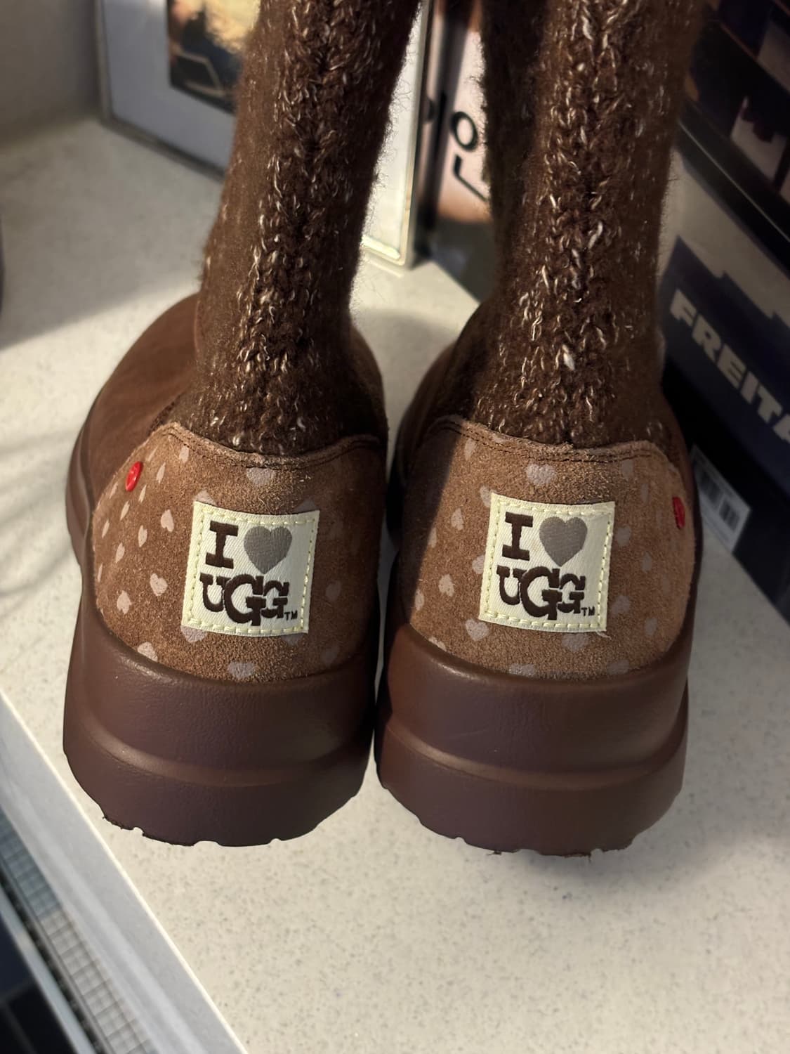 어그 스웨이드 니트 부츠 상품이미지5