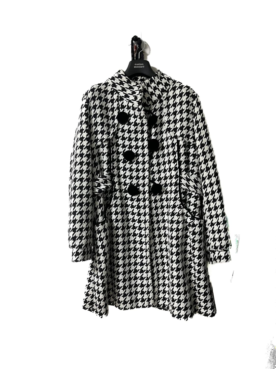 빈티지 하운즈투스 패턴 코트  상품이미지1