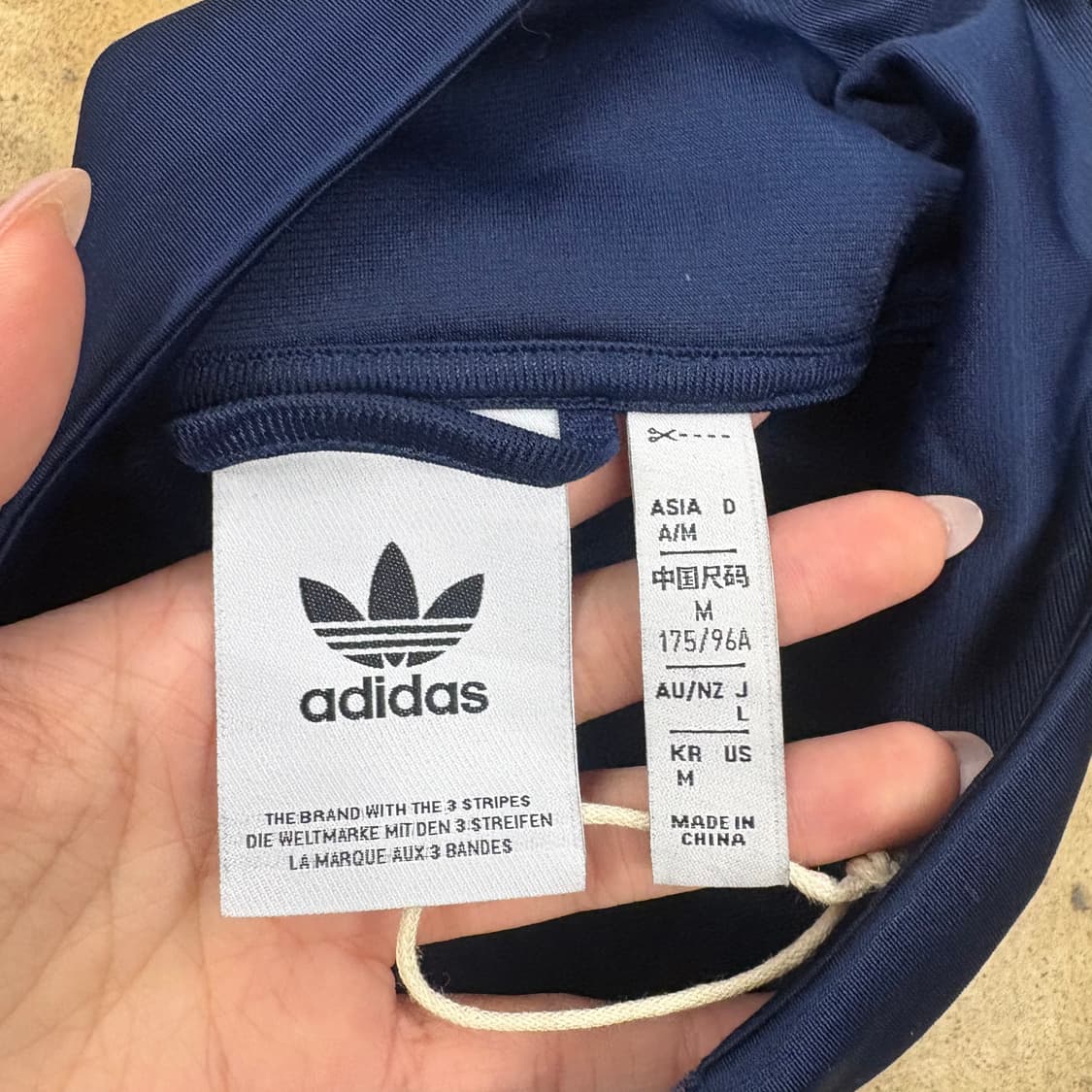 [정품/95,M] 아디다스 트레포일 트랙탑 져지 네이비 b15 상품이미지5