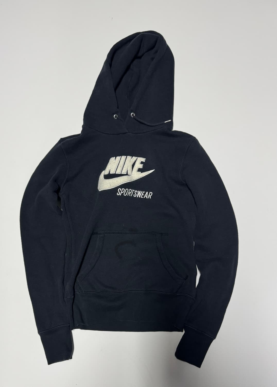 여성 나이키 스포츠웨어 스우시 후드티 xs 블랙 상품이미지1