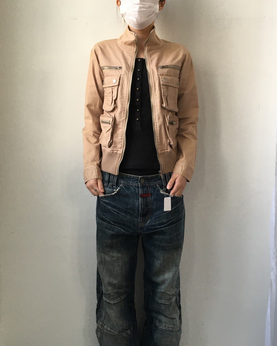 Multi pocket high neck zip up 상품이미지8