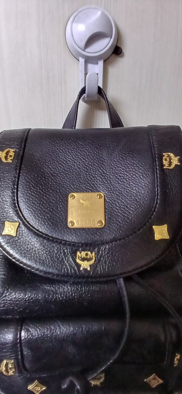 MCM 블랙 가죽 백팩  상품이미지2