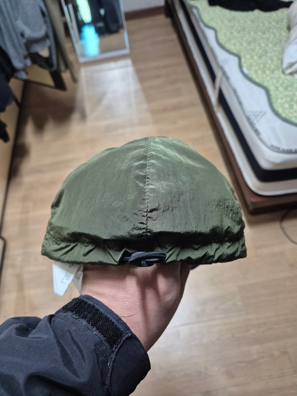 [XL] 스톤아일랜드 나일론 볼캡 올리브 그린 카키 초록  상품이미지4