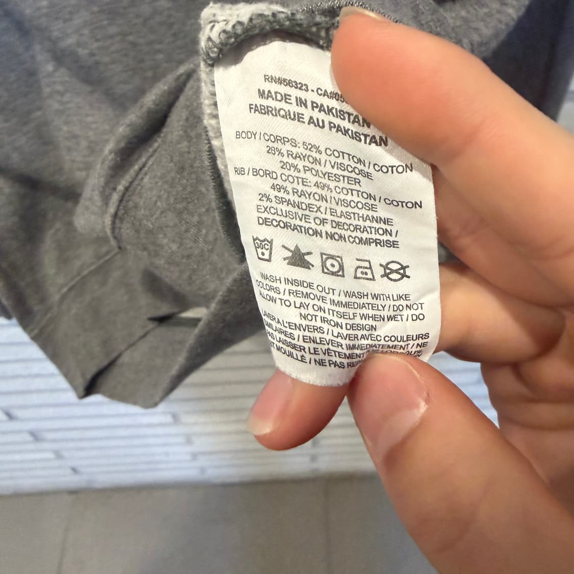 나이키 프론트 NIKE 빅로고 기모 맨투맨 그레이 컬러 상품이미지4