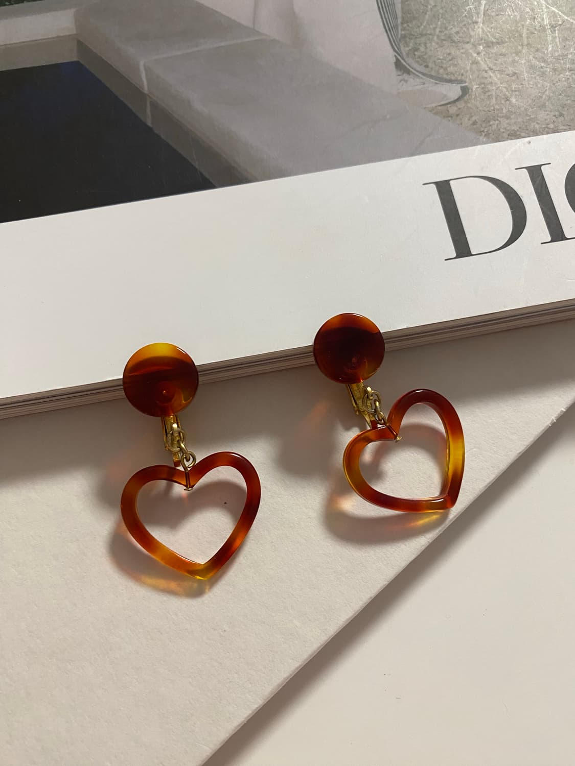 하트 호마이카 호피 귀찌 귀걸이  상품이미지3