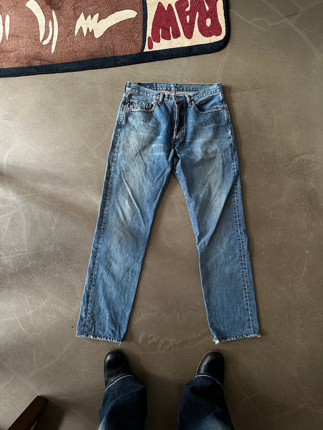 Levis 리바이스 501 워싱 스트레이트 w32 상품이미지5