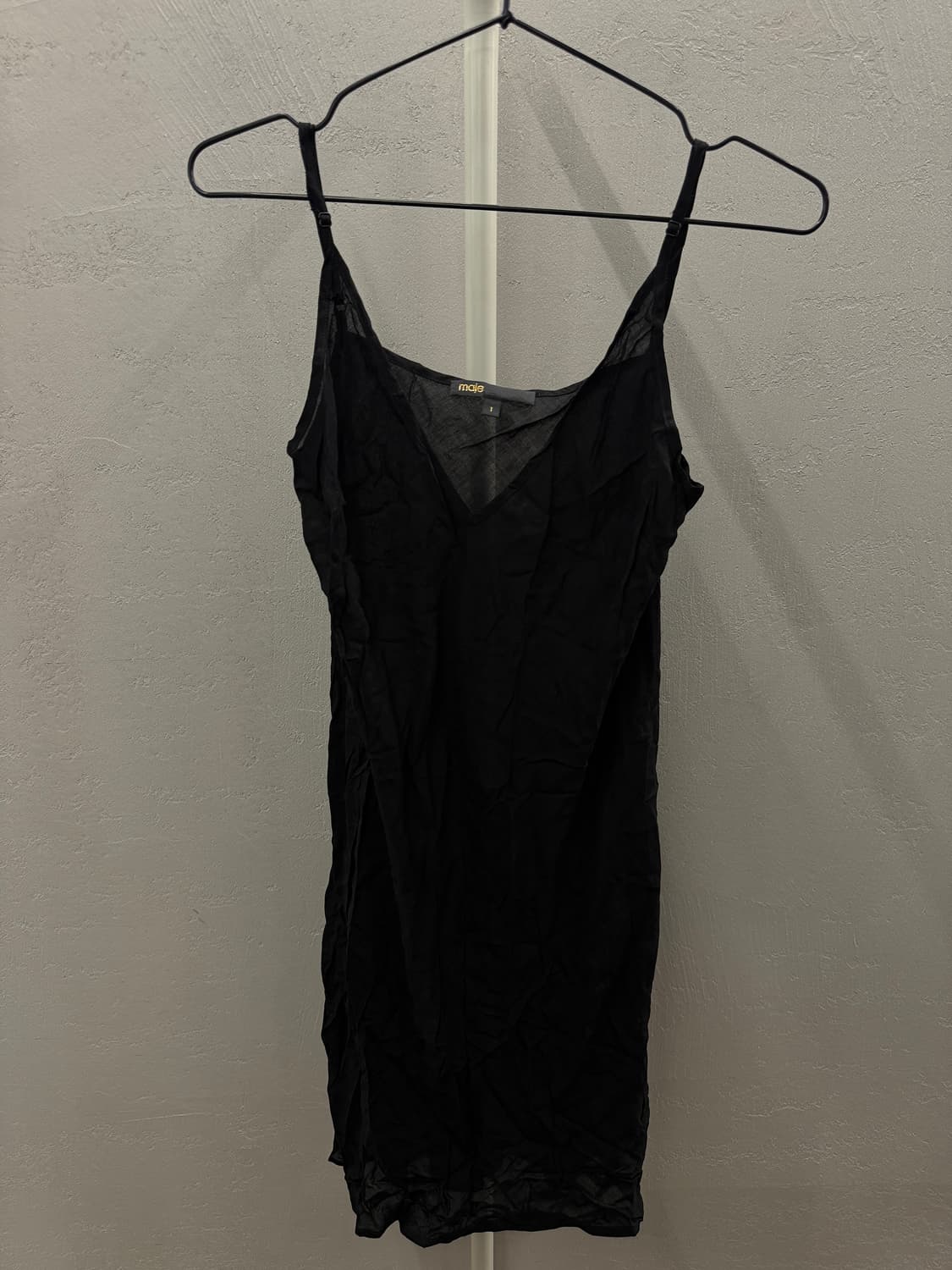 maje 블랙 슬립 사이즈 1 상품이미지1