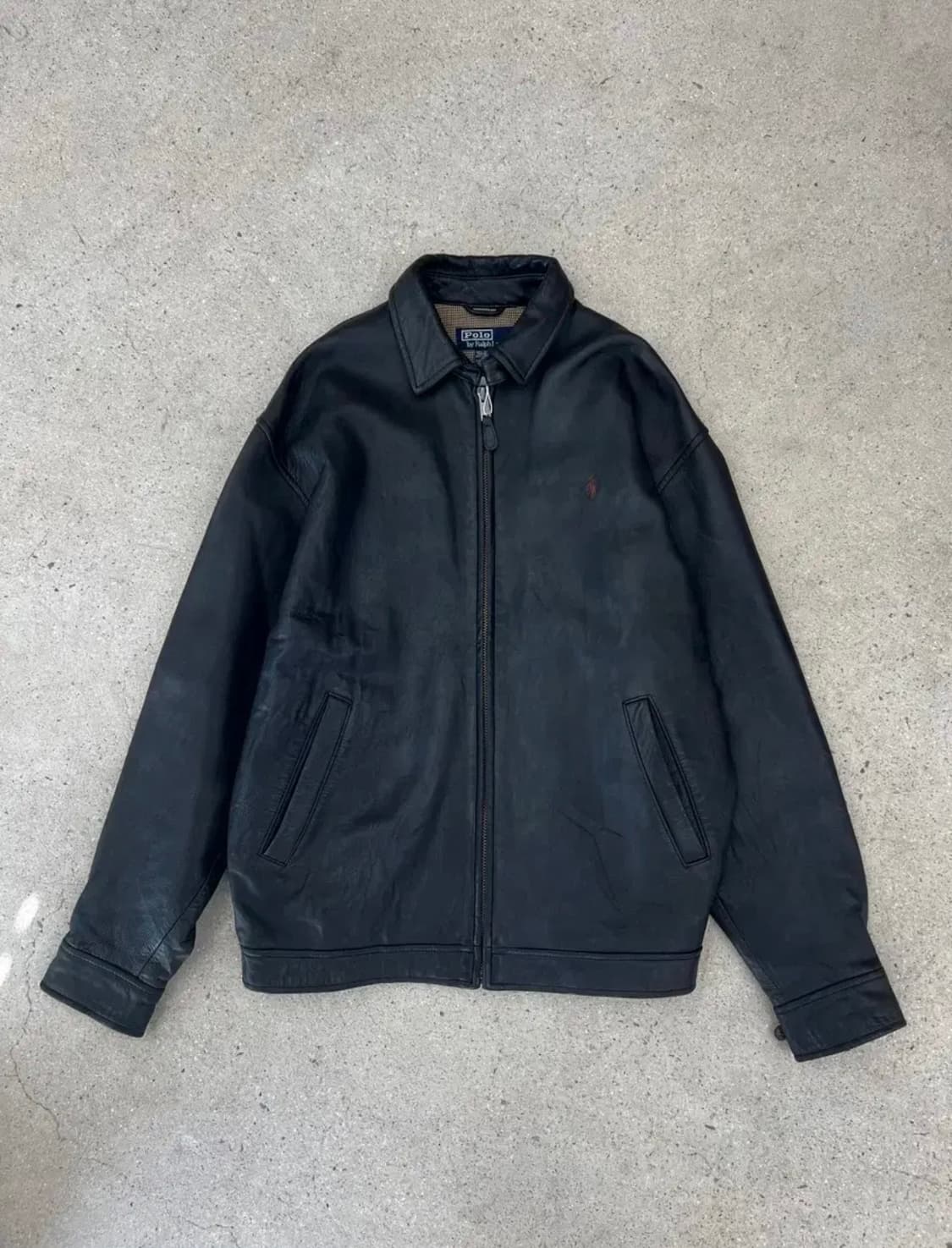 90s 폴로 맥스웰 레더자켓 상품이미지2
