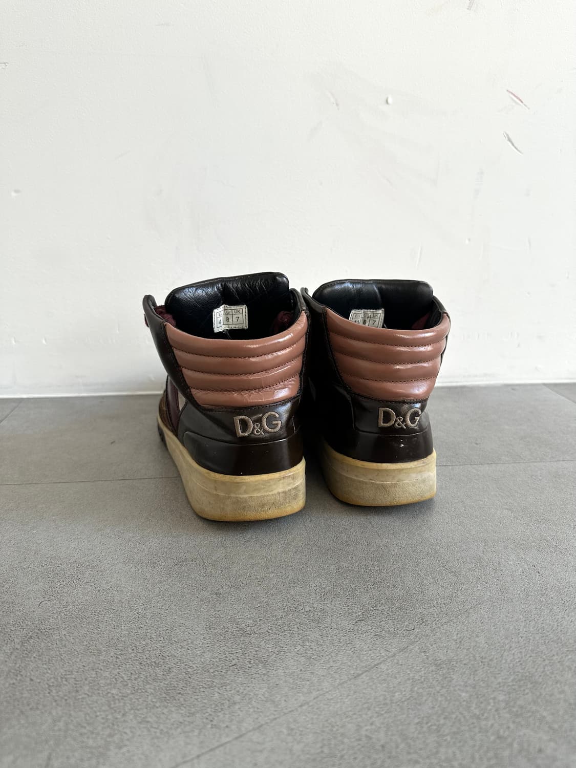 돌체앤가바나 2000s 버건디 하이탑 상품이미지5