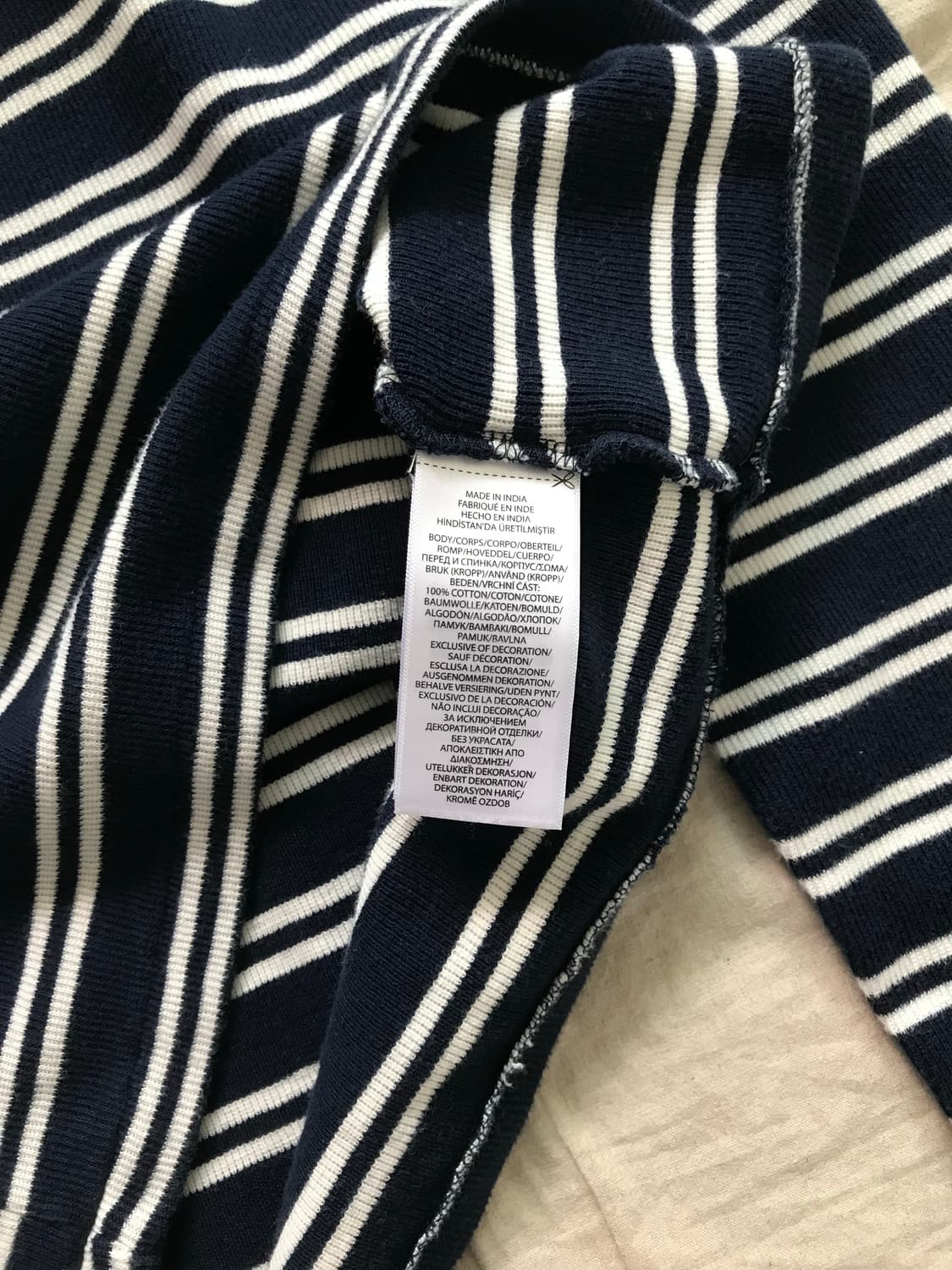 폴로 랄프로렌 QR코드택 포니로고 스트라이프 롱슬리브티  상품이미지9