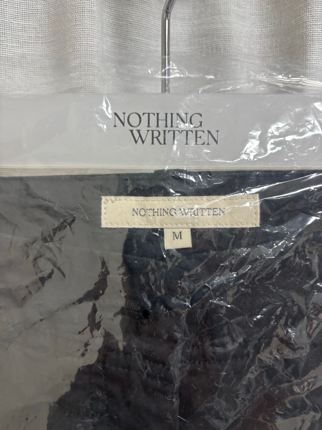 낫띵리튼  nothing written 릴렉스드 로우라이즈 블랙 M 상품이미지2