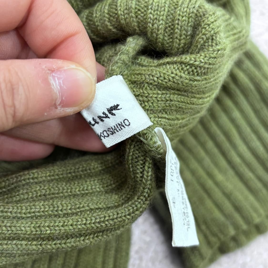 실측확인 히로코고시노 긴팔 니트 0421E 상품이미지4