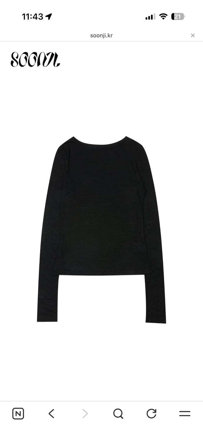 순지울텐셀롱슬리브soonji수룩순지티셔츠텐셀티셔츠 상품이미지2