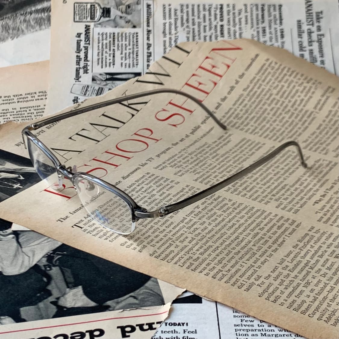 733 데드스탁 스퀘어 클리어 블랙 반무테 초경량 빈티지안경 상품이미지5