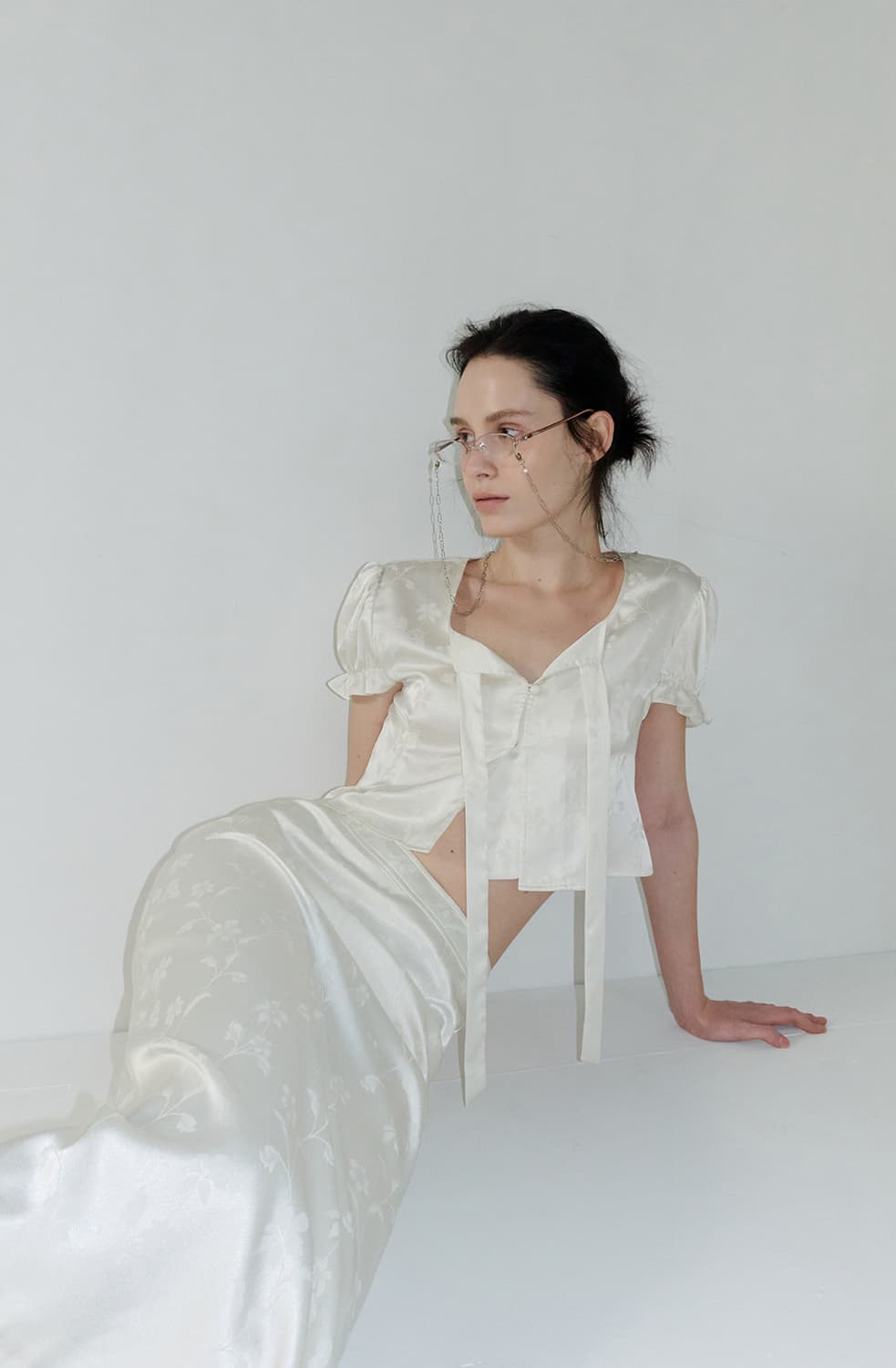 오버듀플레어 자카드 스커트 M 새상품 상품이미지2