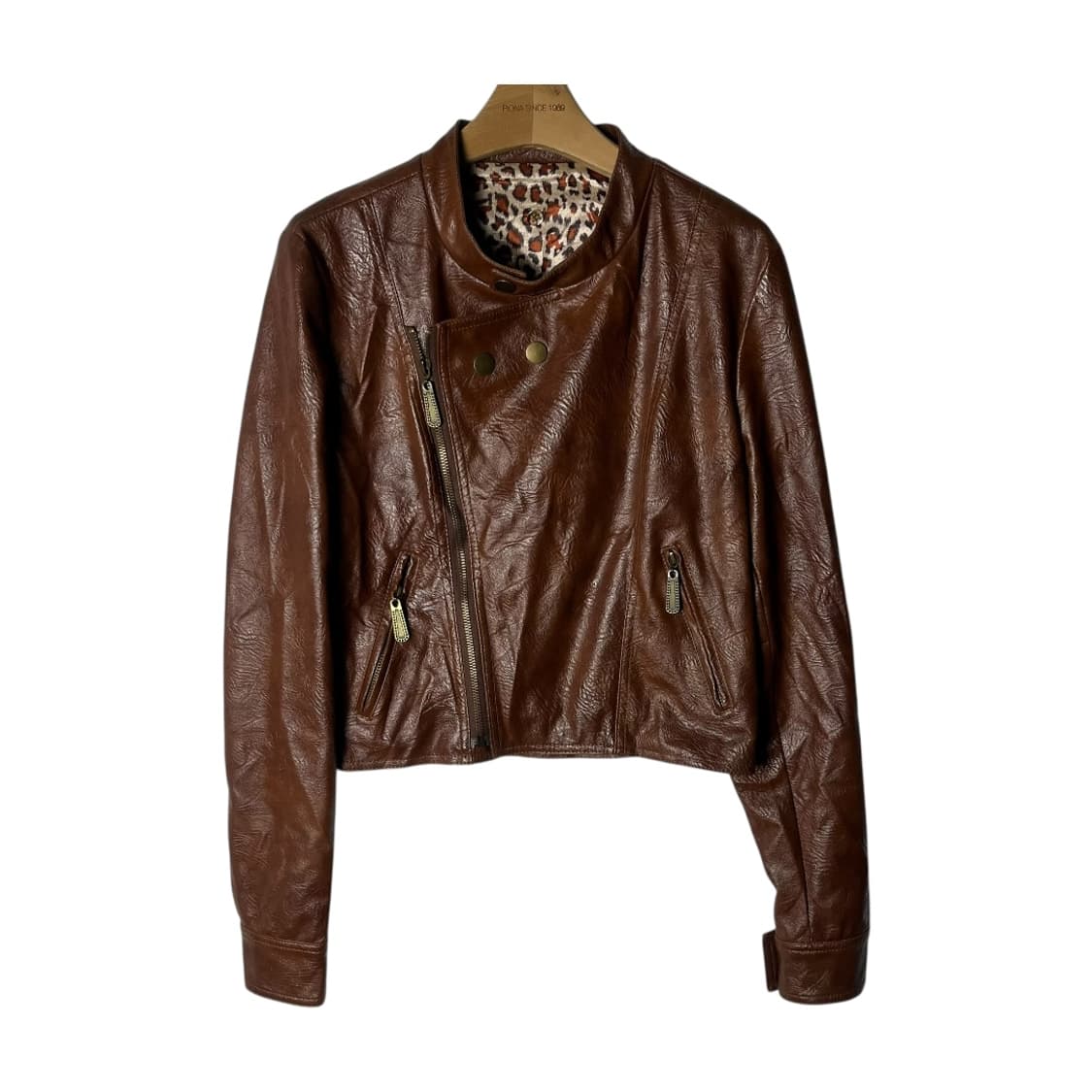 [JPN] 빈티지 램스킨 크롭 싱글 레더자켓 상품이미지1