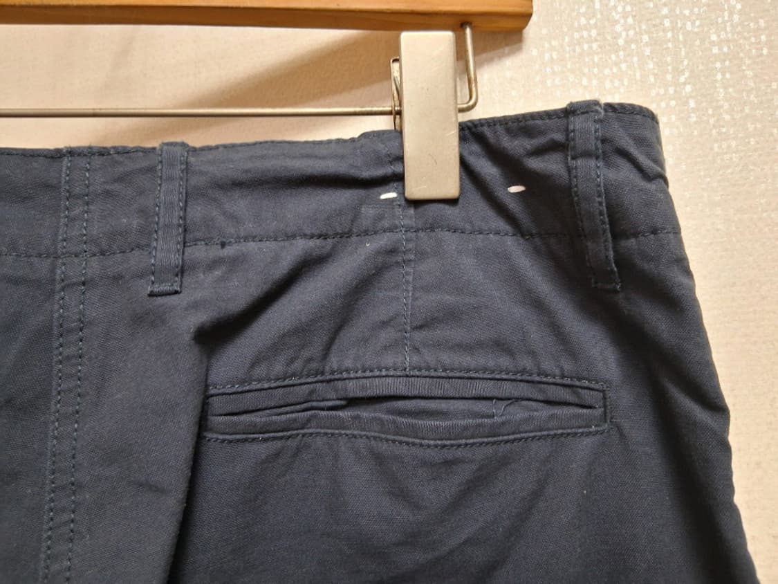 일본빈티지 유니클로 네이비 데님카고반바지 숏팬츠 남성 L33 34
 상품이미지5
