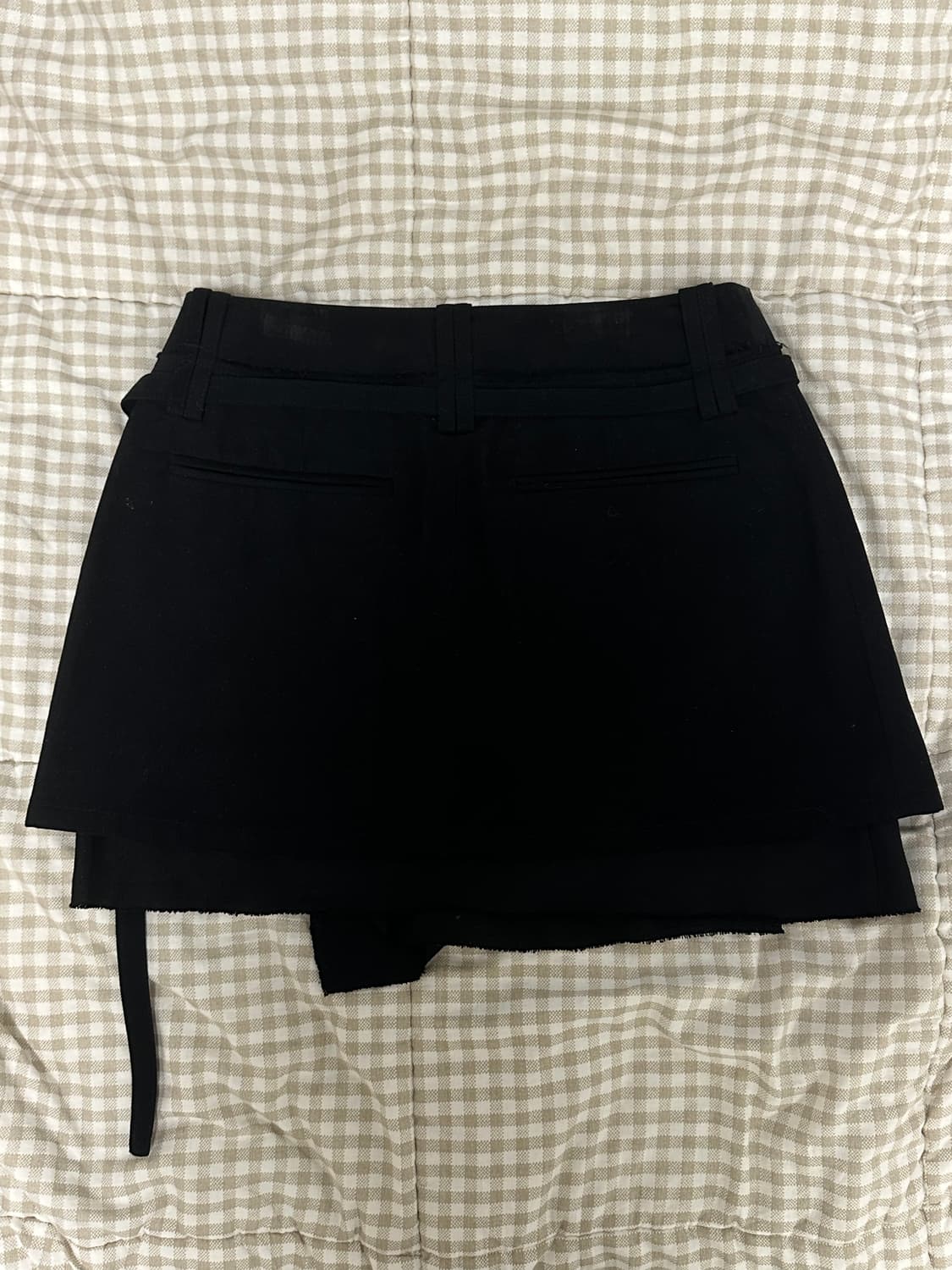 마뗑킴 벨트 스커트 블랙(s) 상품이미지2
