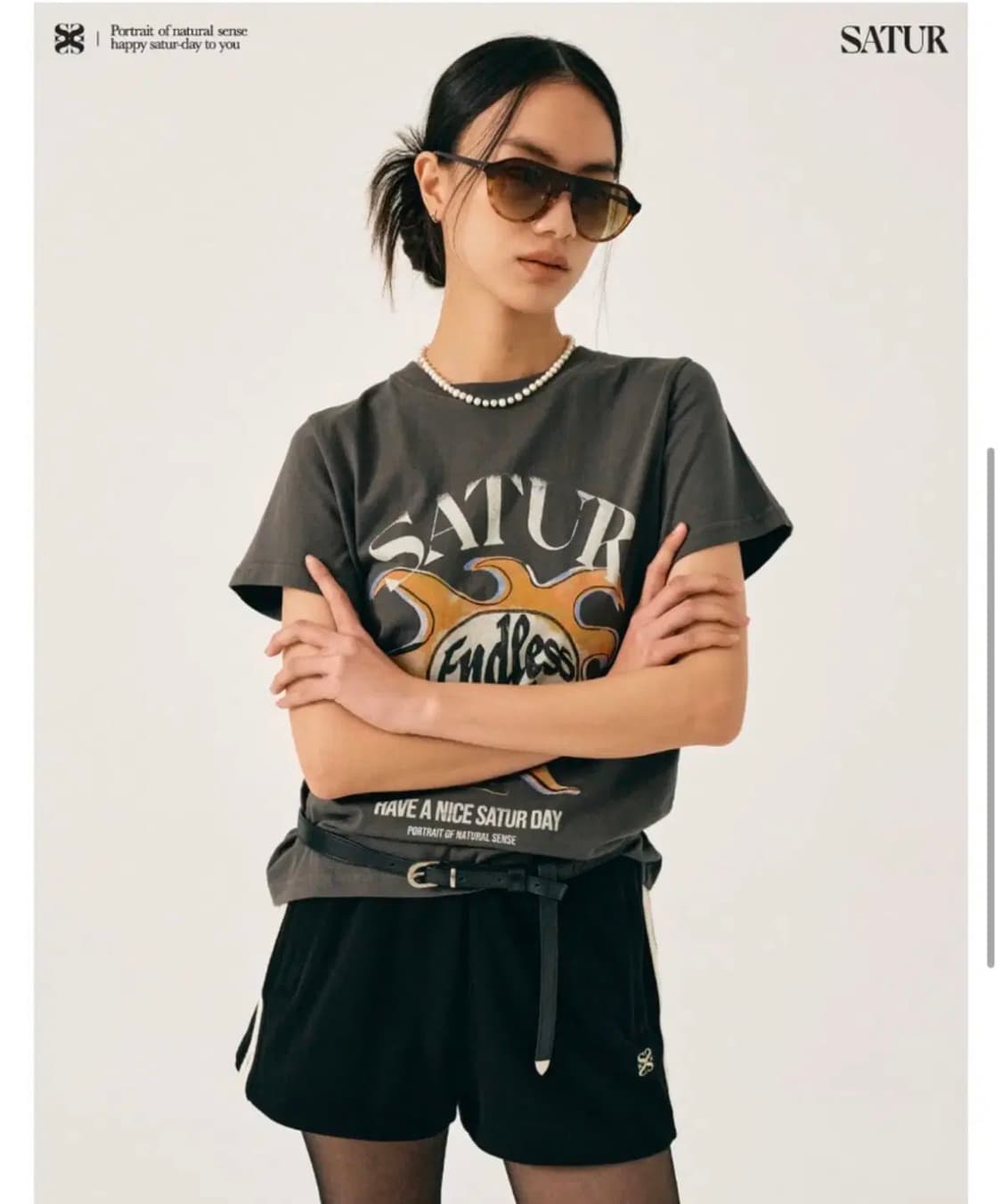 세터 반팔 우먼 크롭 상품이미지1