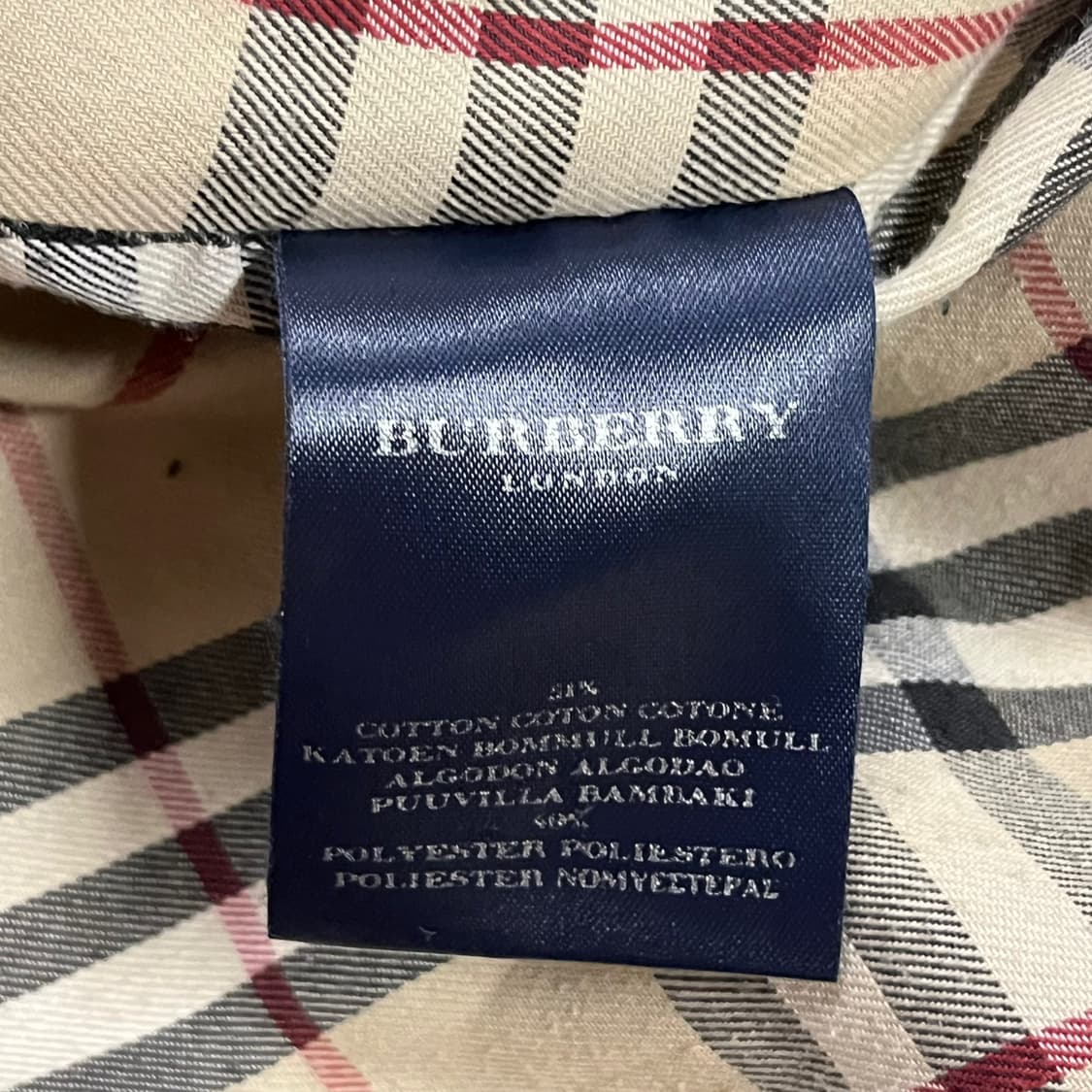 [정품] 버버리 레드 체크 안감 코트 b10 상품이미지6