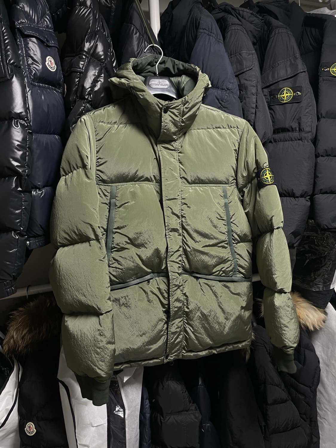 [M사이즈] 21FW 스톤아일랜드 나일론 메탈 다운 패딩 자켓 상품이미지3