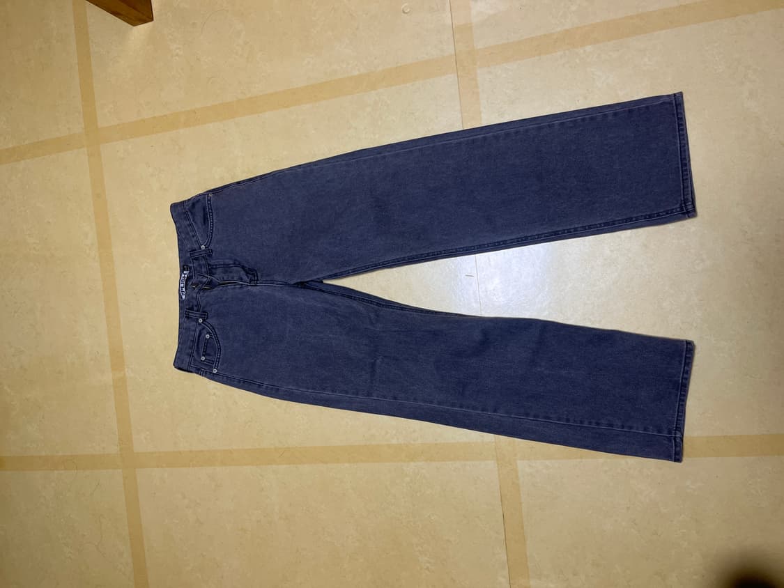 피그먼트 세미와이드 팬츠 그레이 (지플리시) 상품이미지2