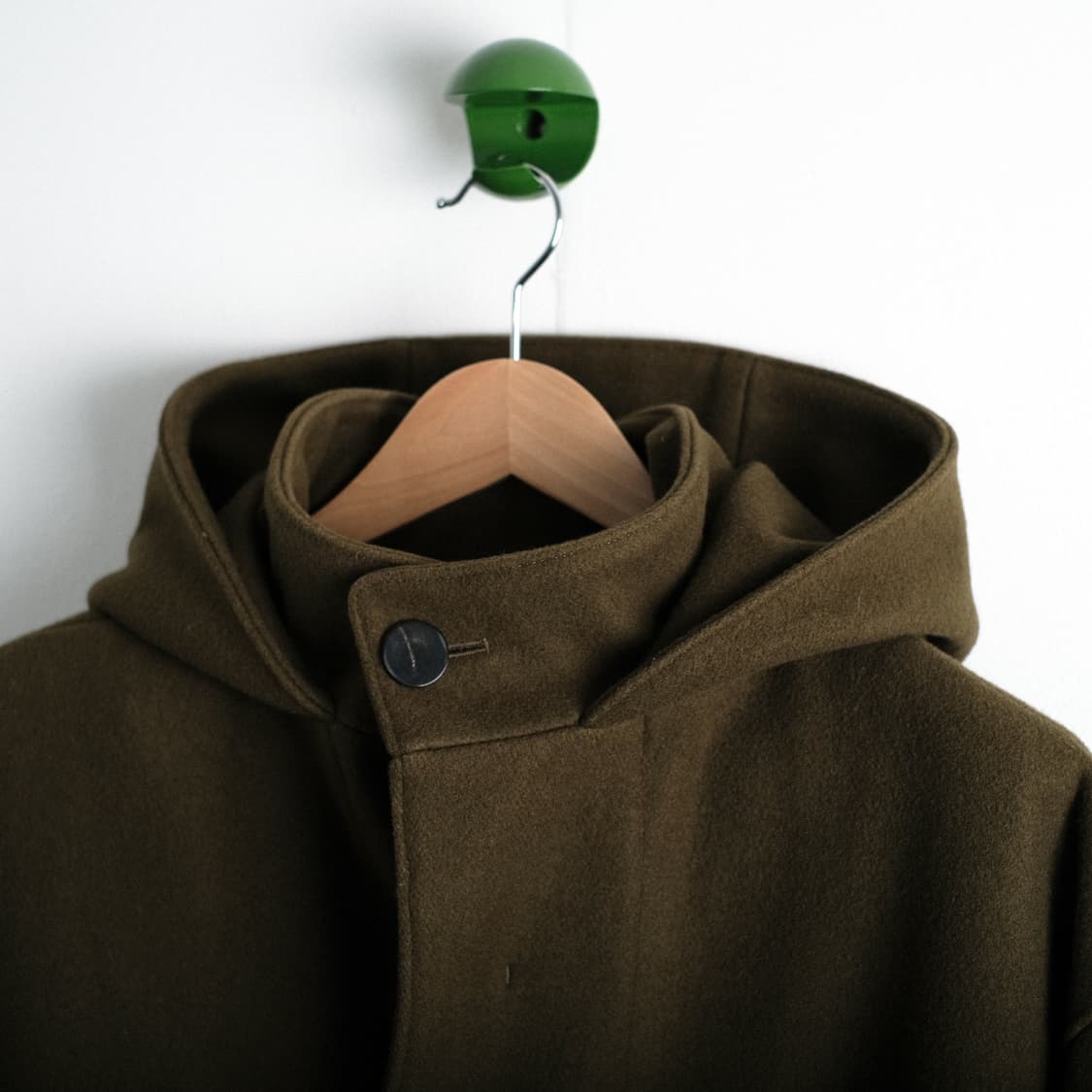 스튜디오 니콜슨 X 글로버올 후드 오버사이즈 울 후디드 코트 L사이즈 상품이미지6