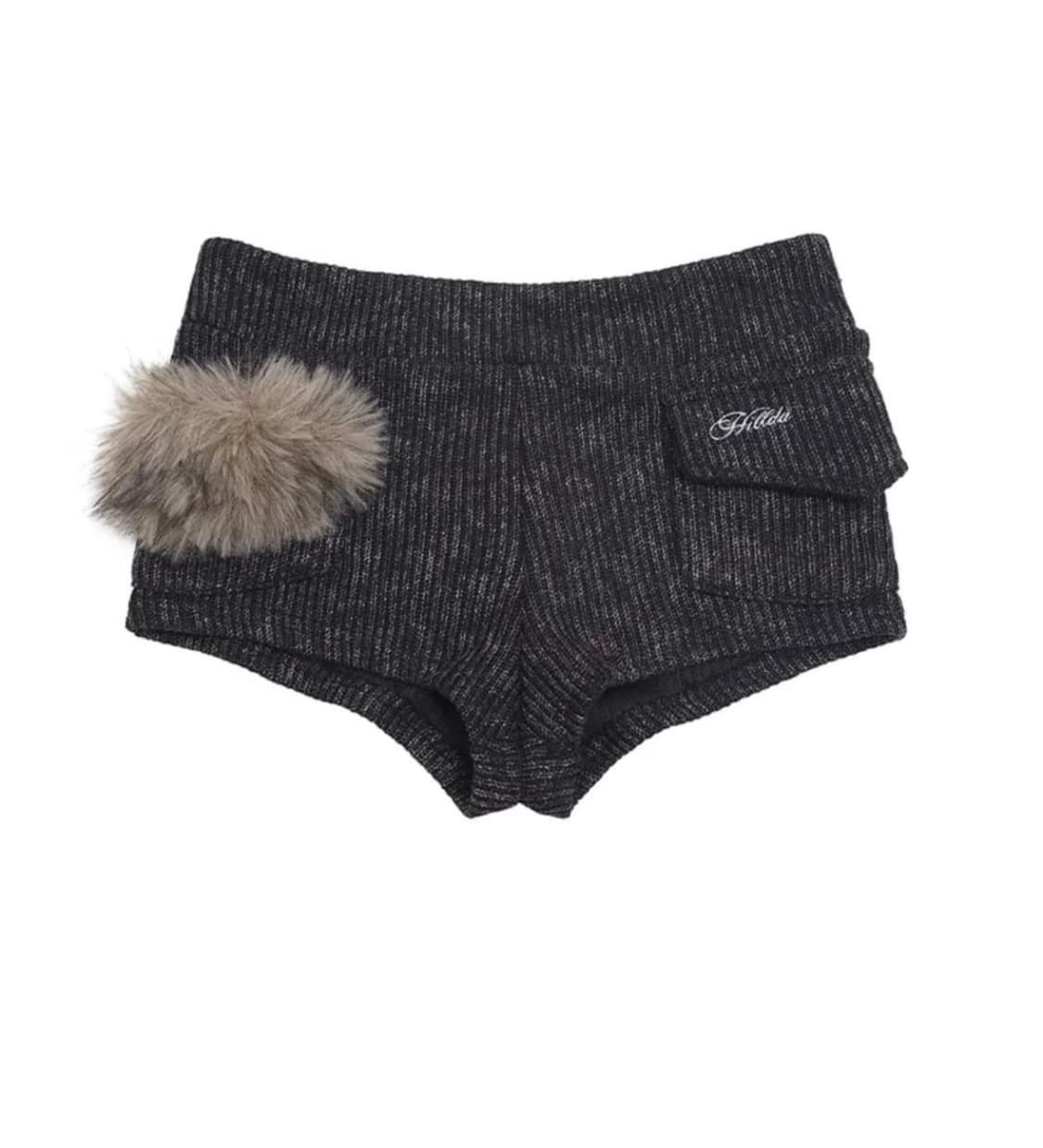 HILLDA Fur Knit Shorts 구합니다 상품이미지1