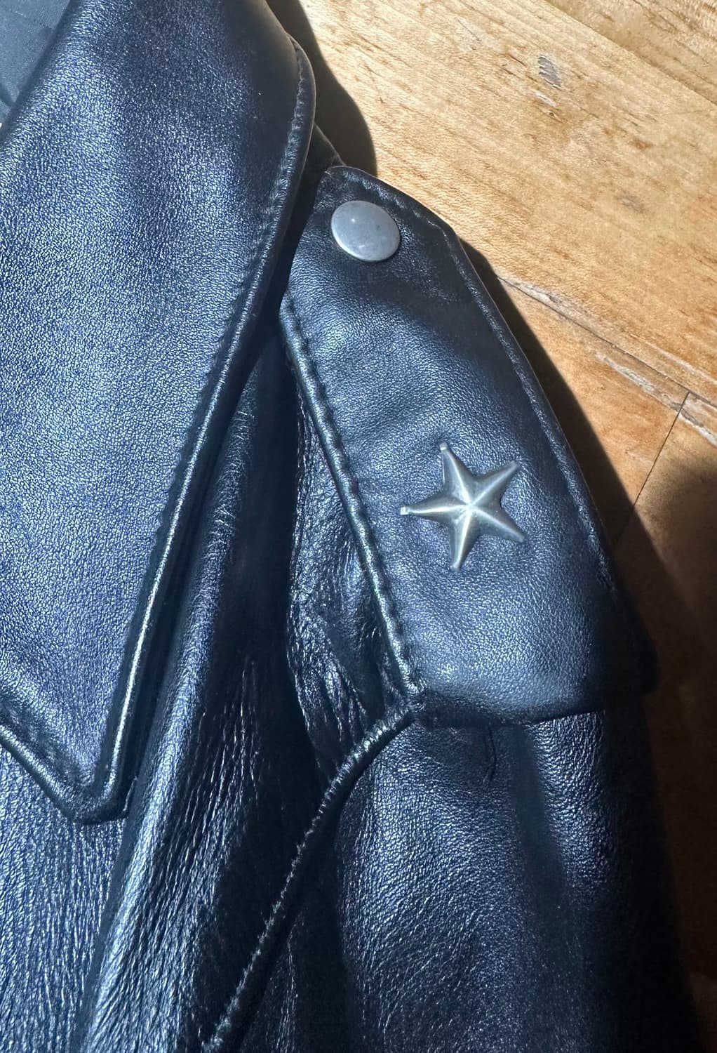 90s Schott 퍼펙토 613 원스타 더블라이더 34사이즈 상품이미지6