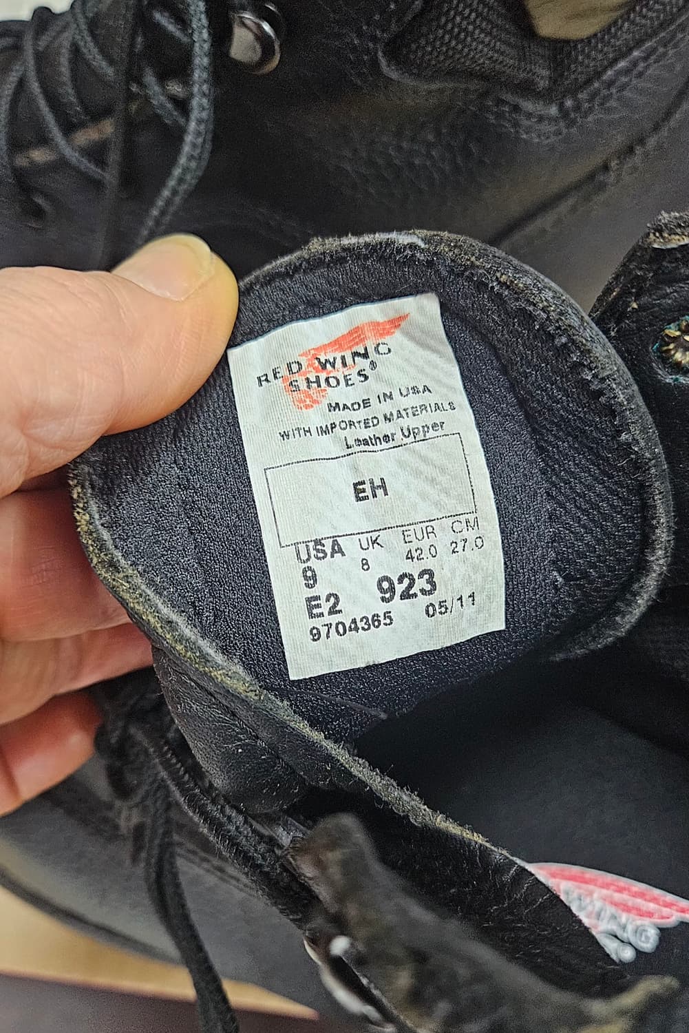 레드윙 6인치 워크 부츠, 923, US9EE 상품이미지10