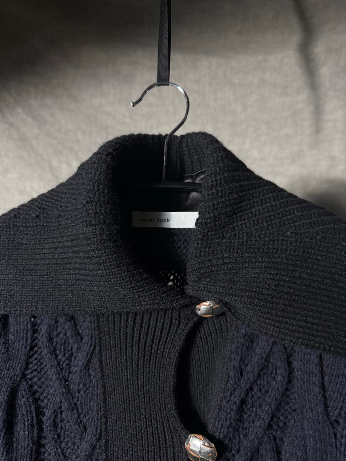 Sacai Wool Knit Coat 상품이미지8