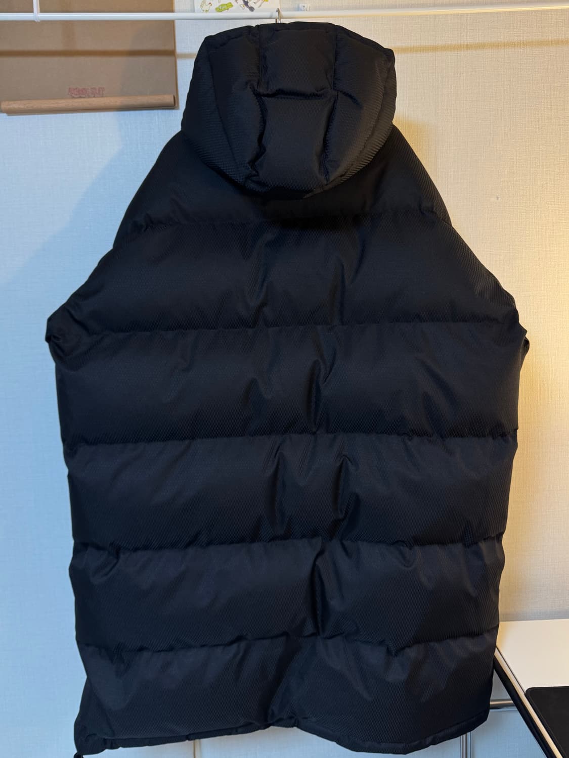 [2XL]ZARA 자라 오버사이즈 롱패딩 블랙 상품이미지3