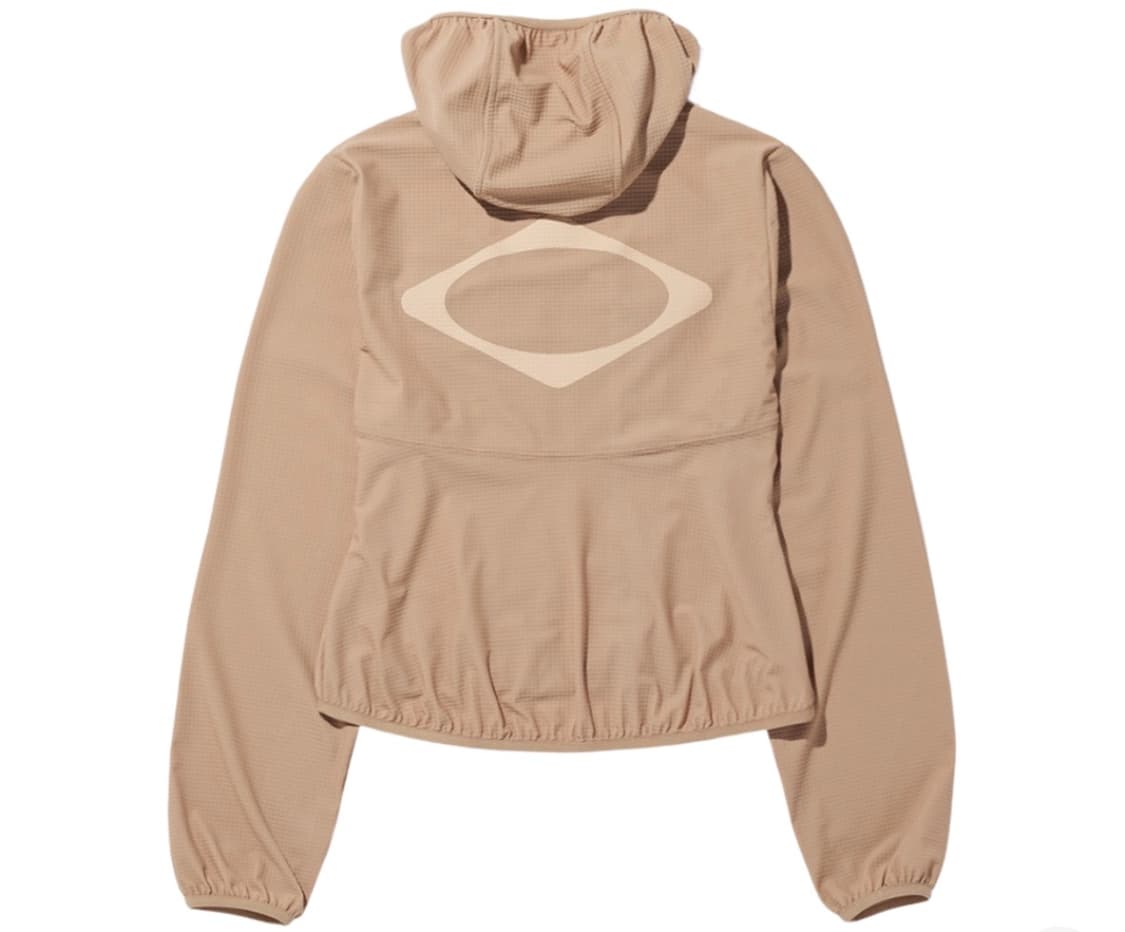 (W) 미스치프 후드 와플 집업 베이지 M사이즈 상품이미지2