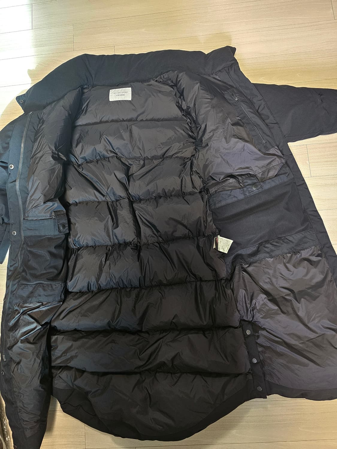 코오롱스포츠 여성 롱패딩 블랙 상품이미지6