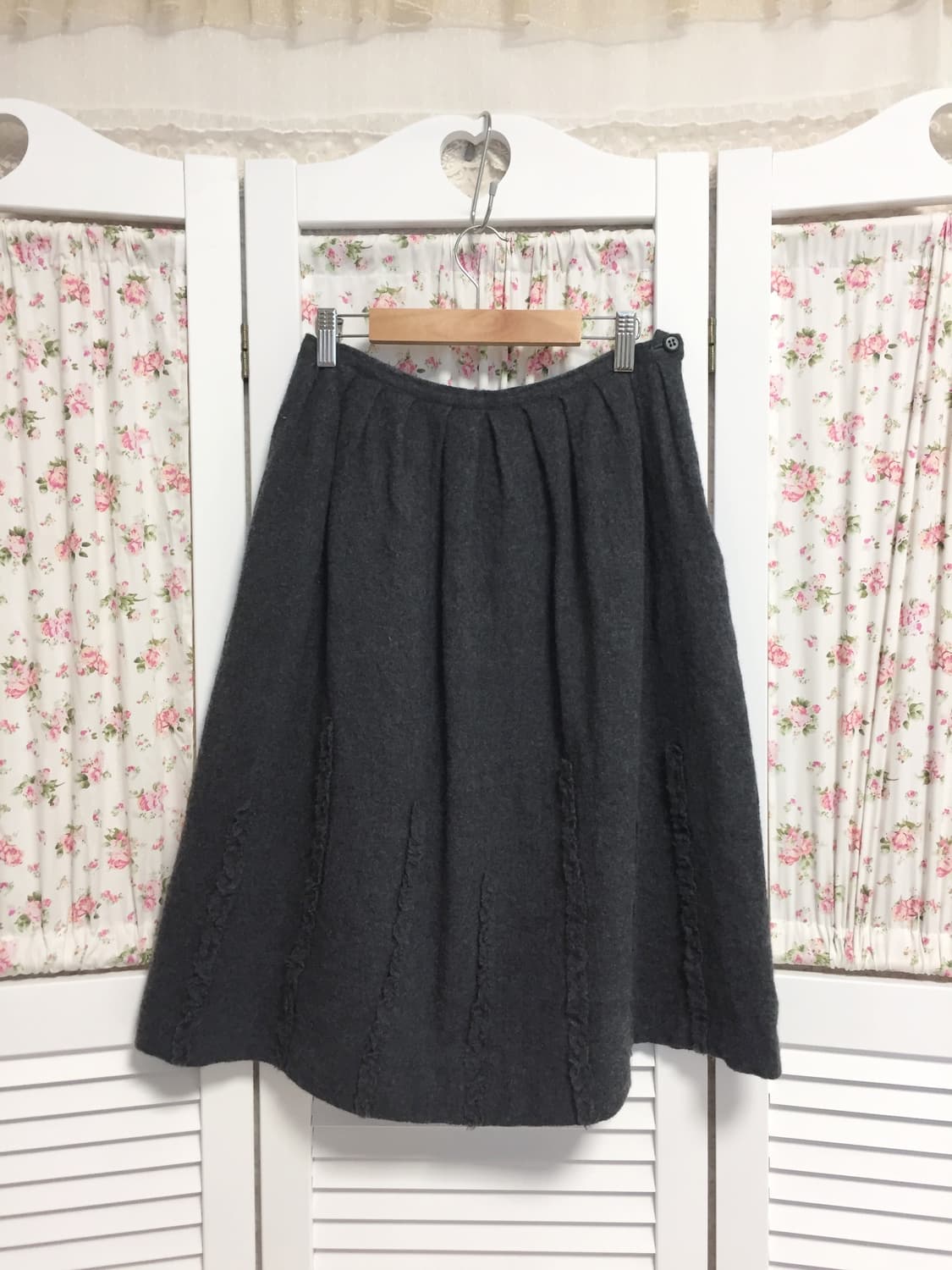 빈티지 차콜 스커트 상품이미지1