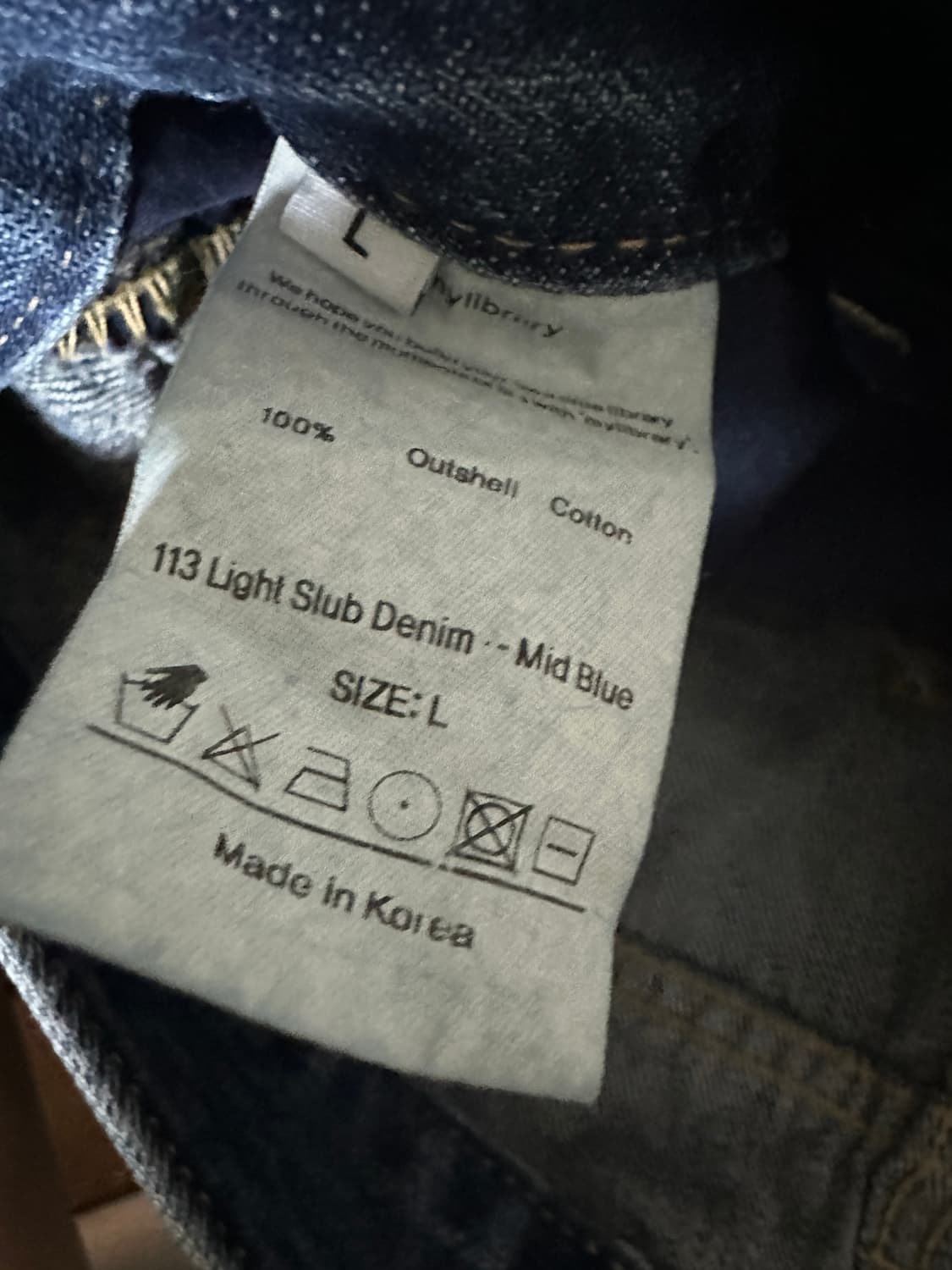 마이라이브러리 113 Light Slub Denim - Mid Blue 상품이미지2