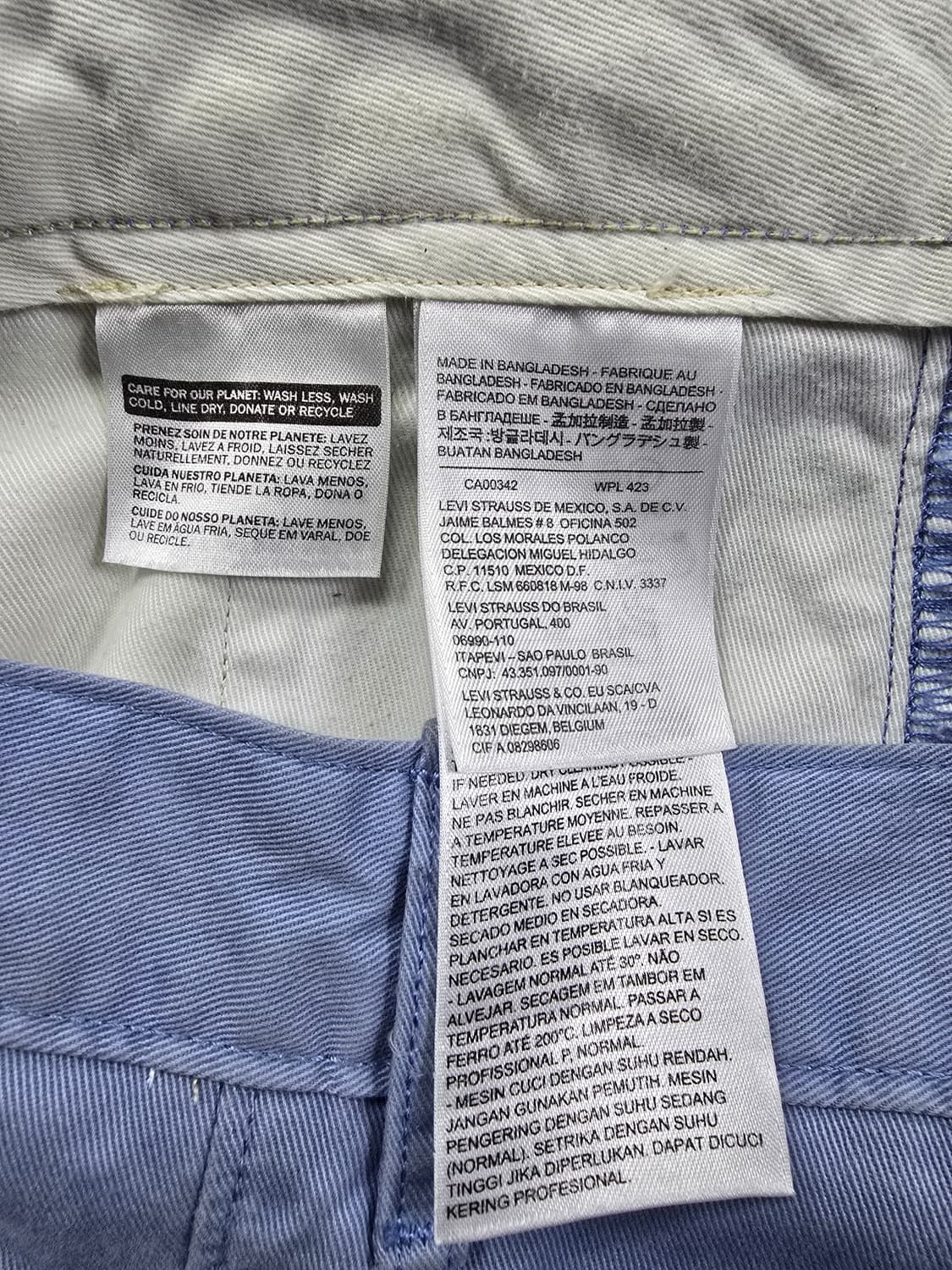 리바이스 반바지 블루 면바지 (1531) 상품이미지4