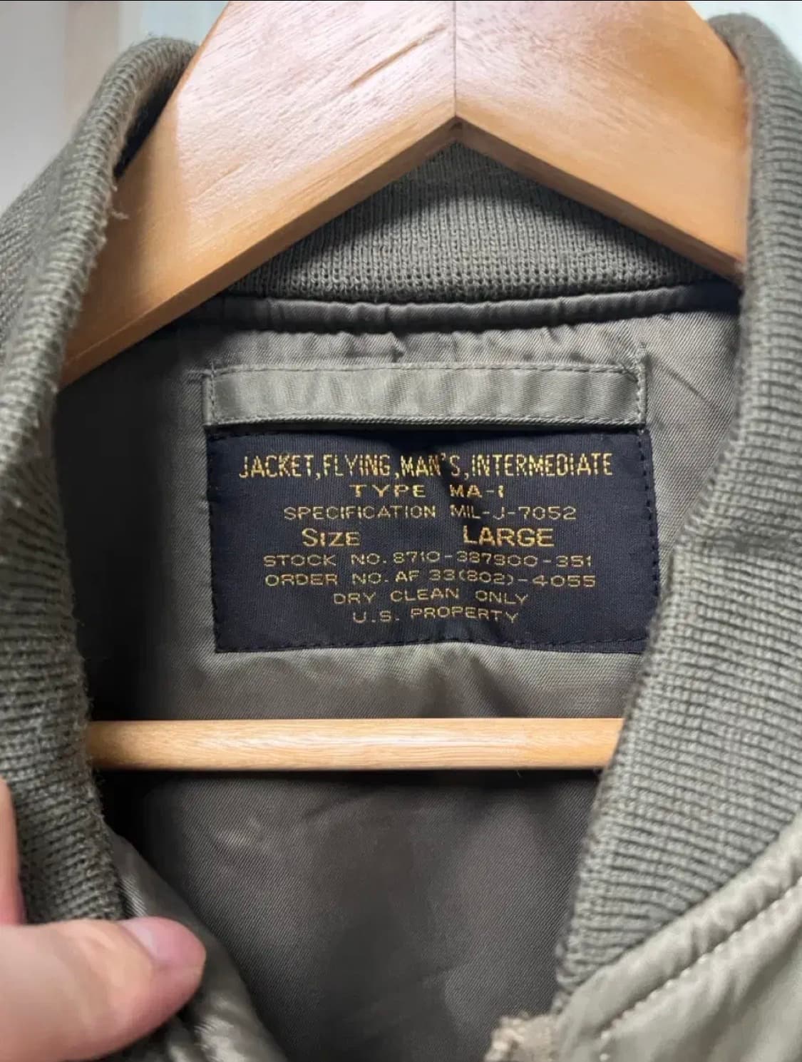 U.S. Property Type MA-1 Jacket 상품이미지3