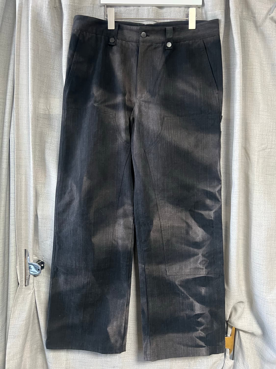 지용킴 JiyongKim 25aw 선블리치 더블니 블랙 XL 사이즈 상품이미지4