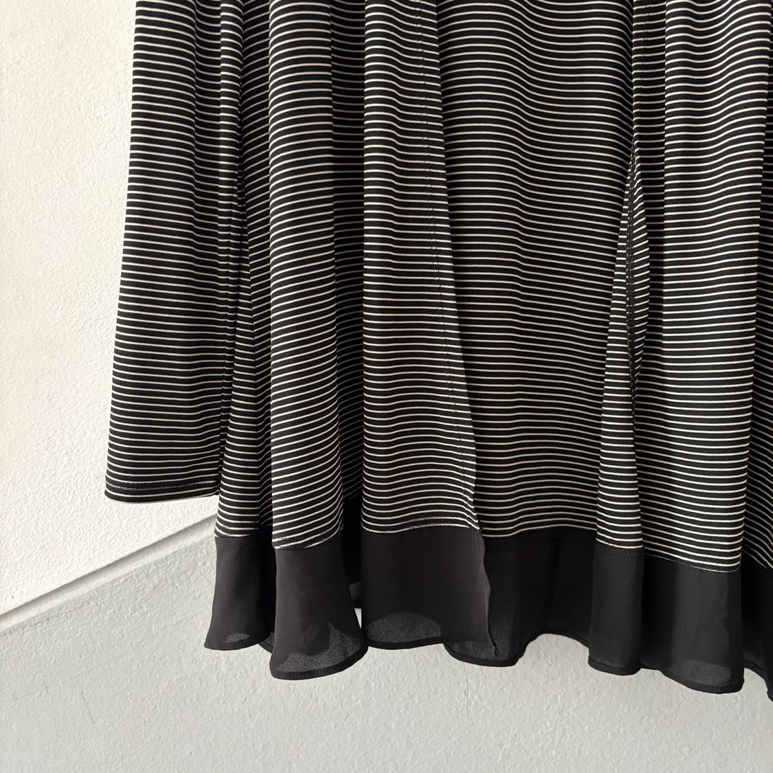 꾸레쥬 스트라이프 오픈 프런트 가디건 상품이미지3