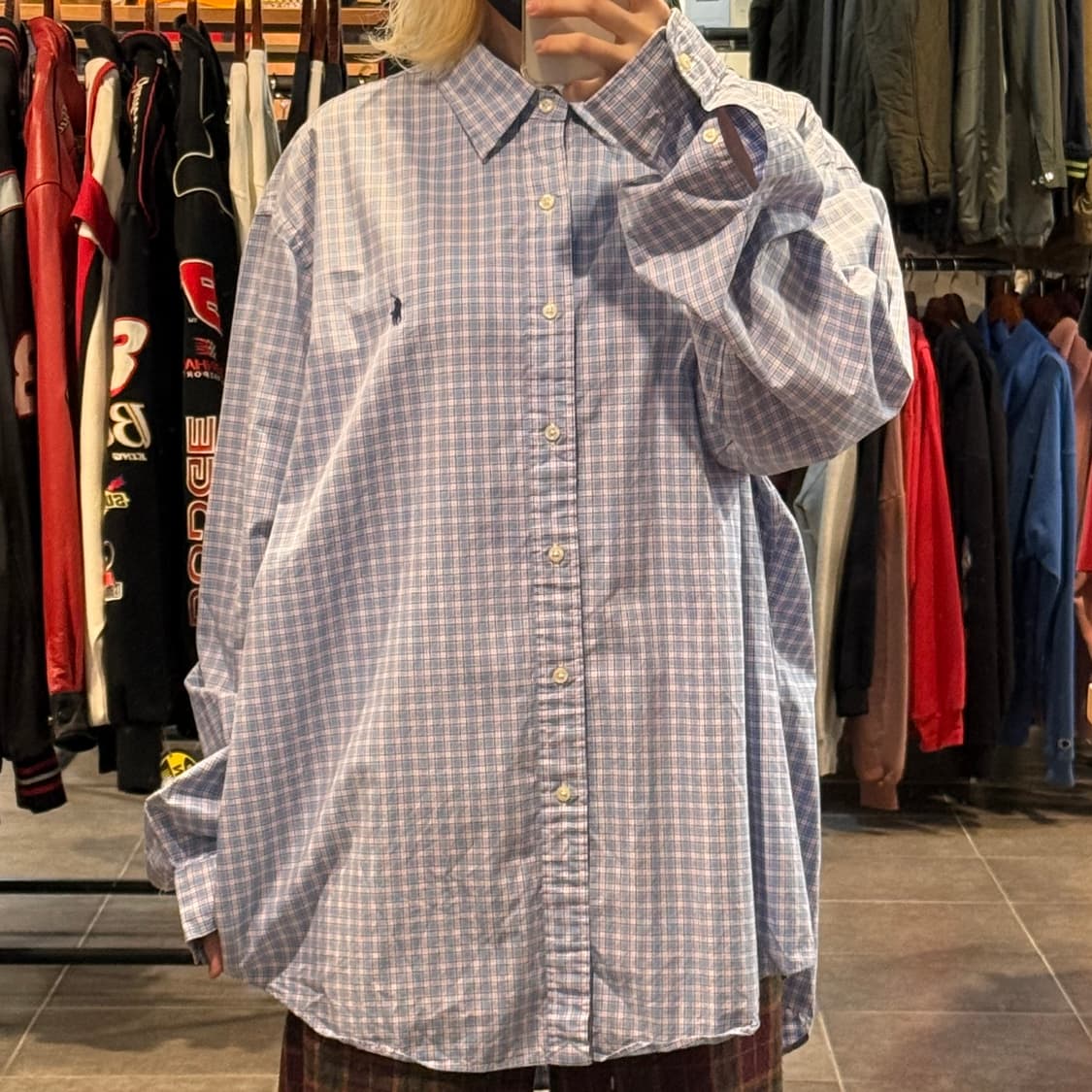 [No.9]Polo 폴로 체크 긴팔셔츠 상품이미지1