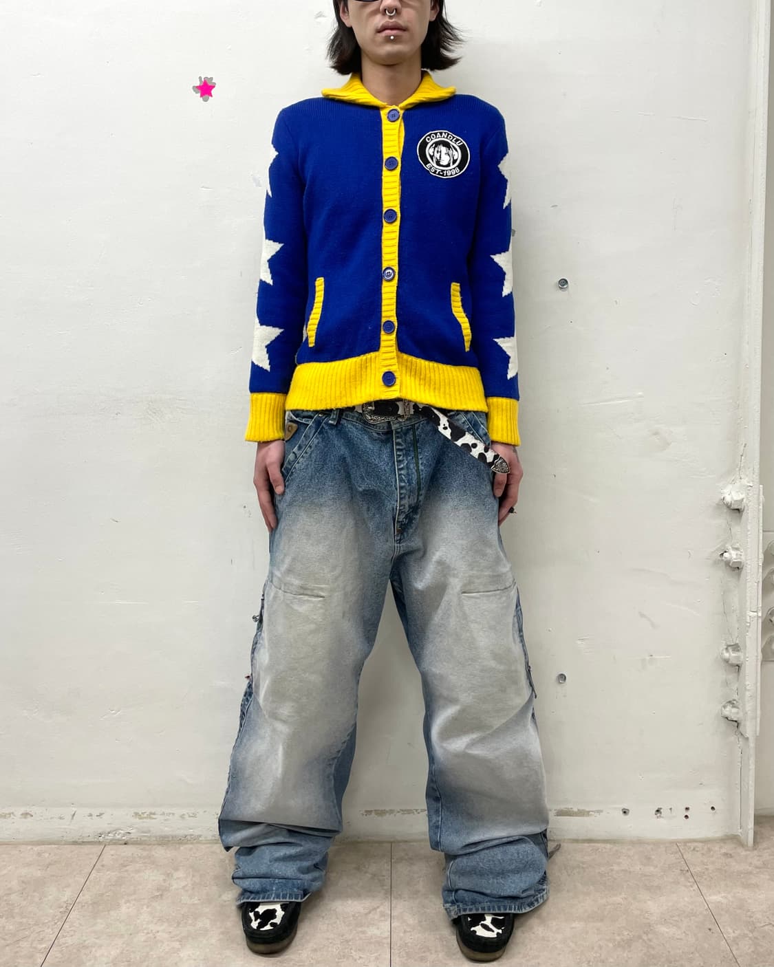 cocolulu yellow union star knit jacket 상품이미지7