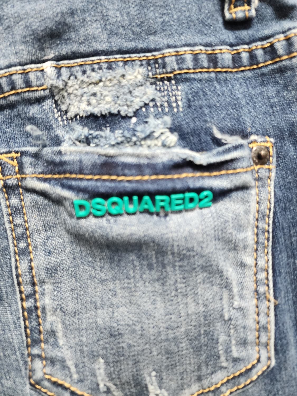 디스퀘어드2 데미지 스틸로고 청바지  상품이미지6