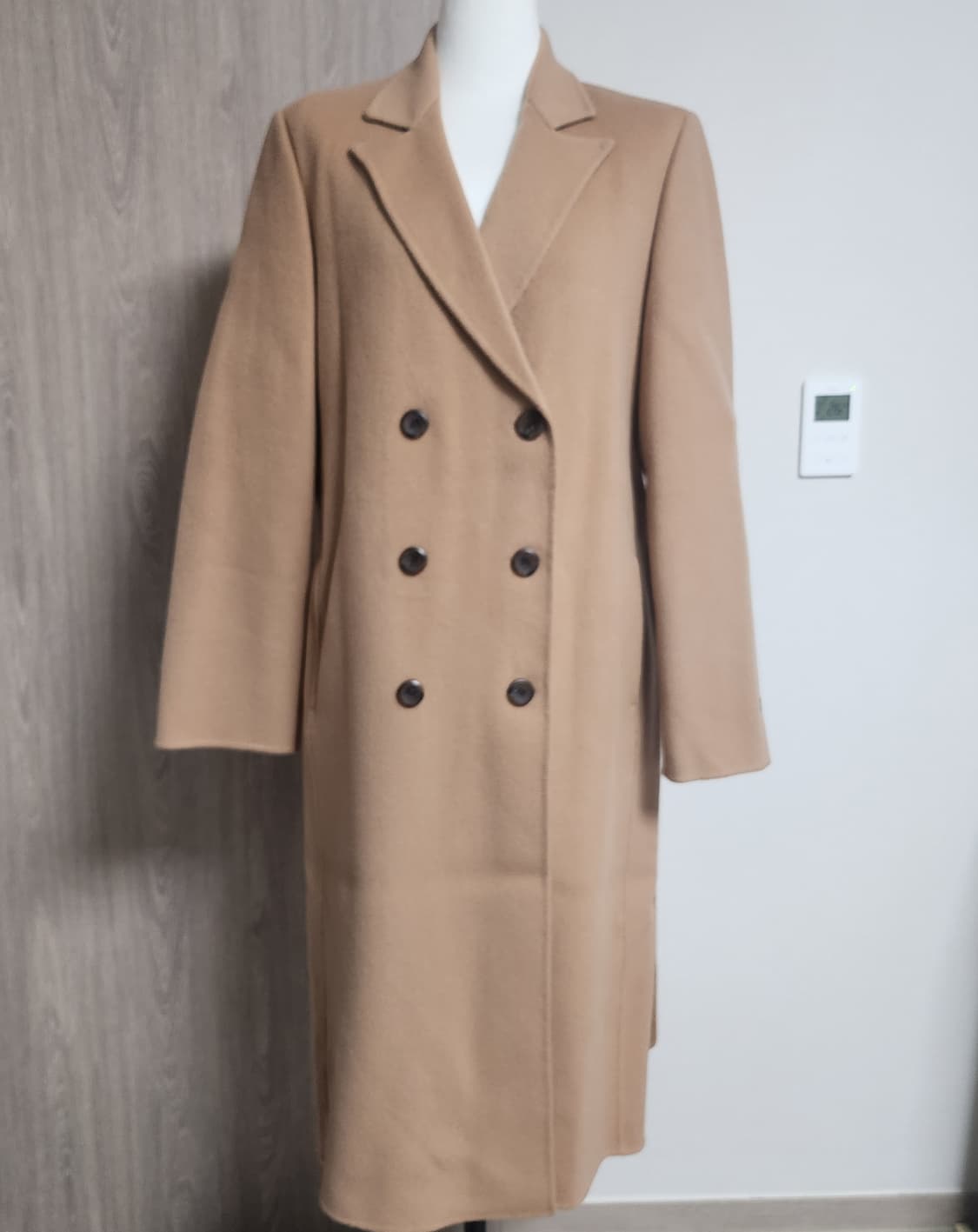 《새상품》핸드메이드 울 롱코트 상품이미지2