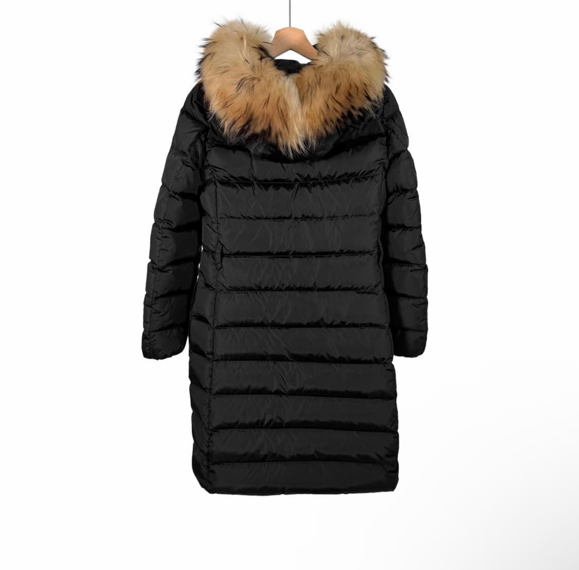[0사이즈] 몽클레어 여성 클로에 라쿤 퍼 롱패딩 자켓 블랙 상품이미지2