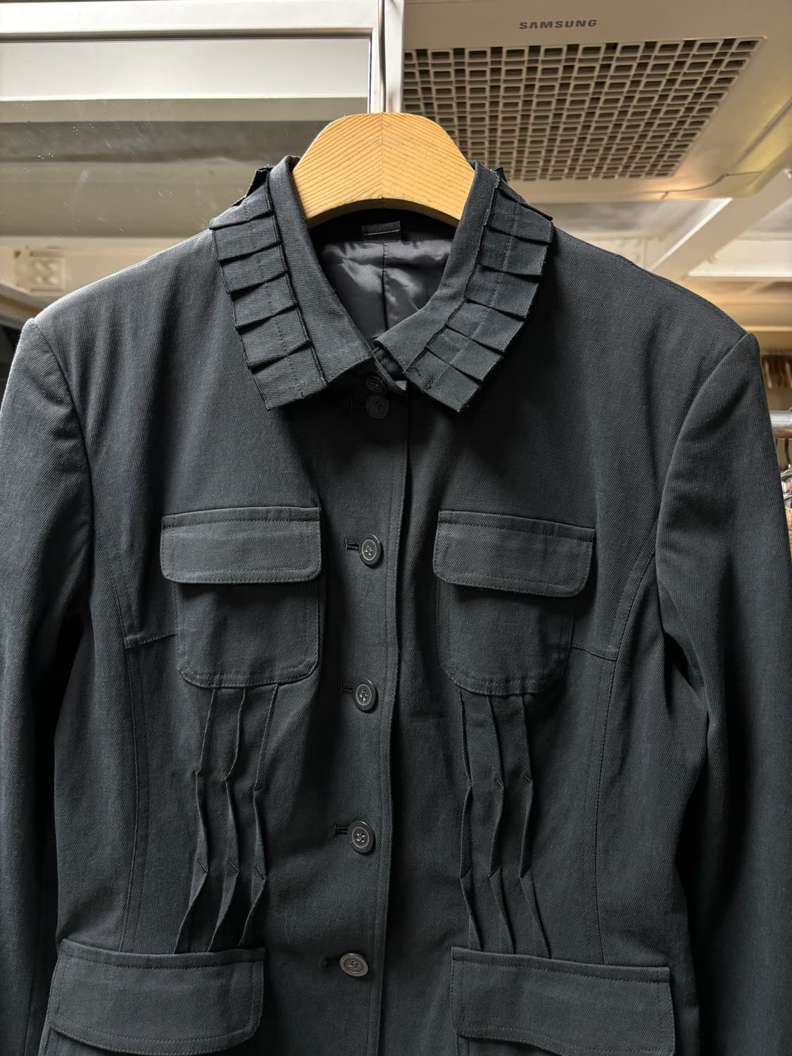 Intellection 게더 자켓 상품이미지3