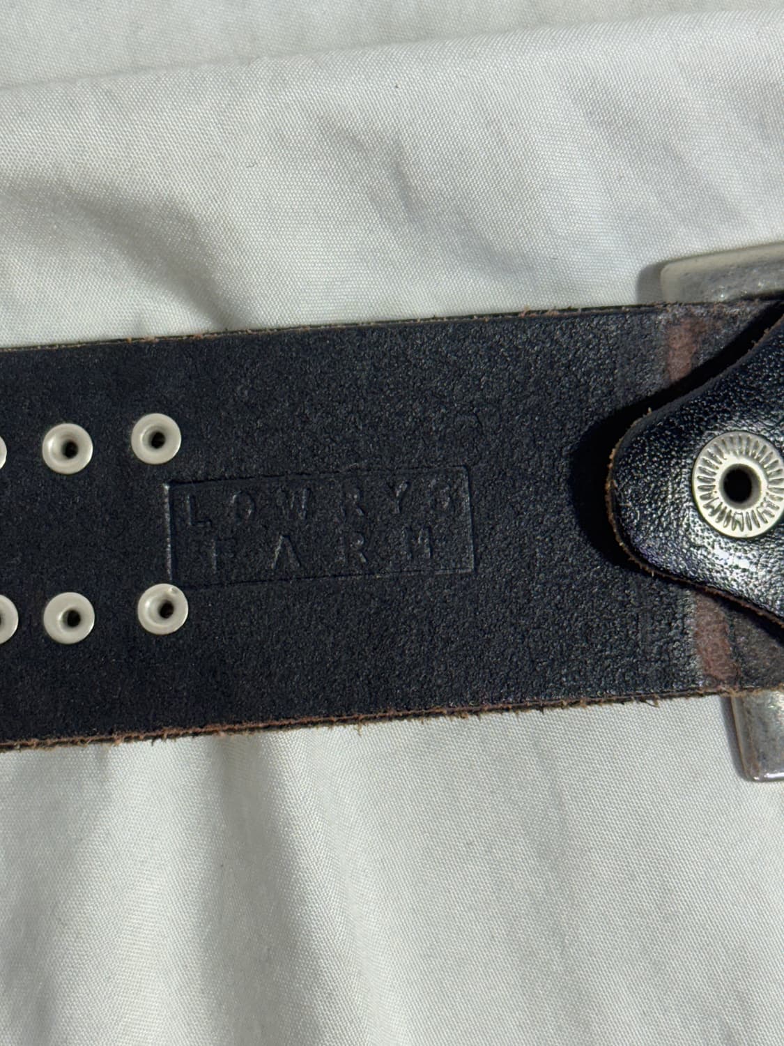 Lowrys farm 스터드 레더 벨트 펑크 상품이미지5