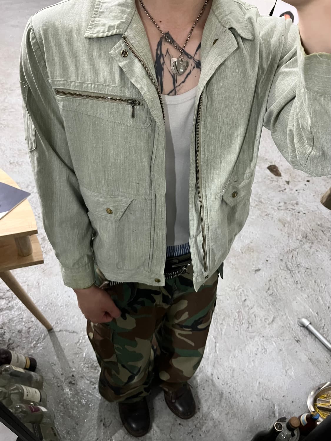 Top Shaleton dirty work jacket 상품이미지4