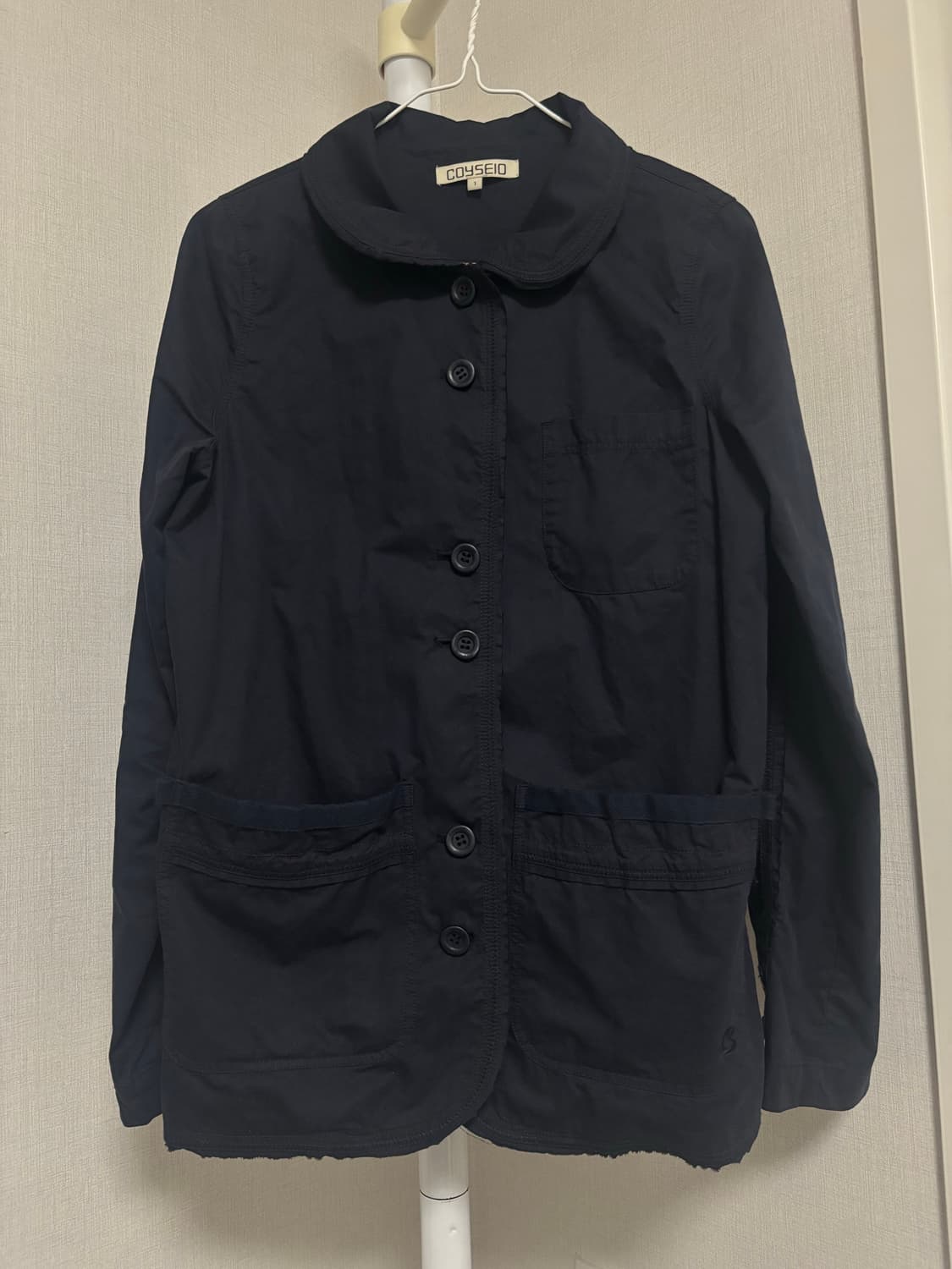 Coyseio RAW EDGE COTTON JACKET NAVY 상품이미지8