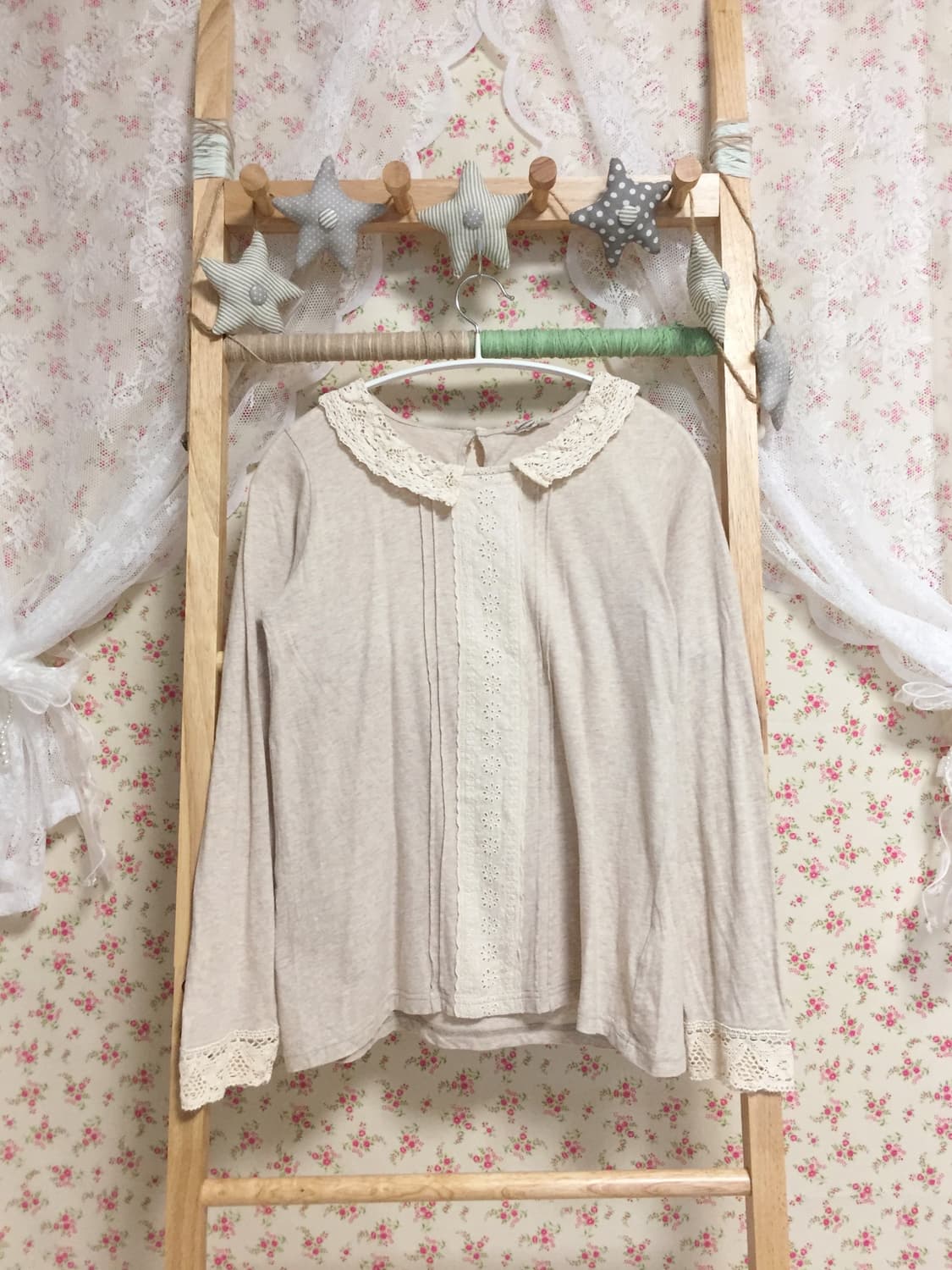 빈티지 사만사모스 크로셰카라 슬리브 상품이미지1